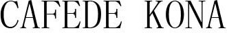 CAFEDE KONA Brand Logo