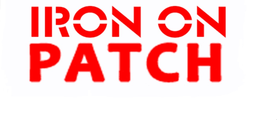 IRON ON PATCH Brand Logo